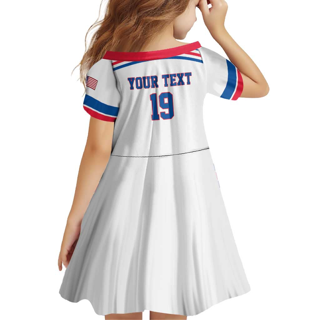 Custom USA Ice Hockey Family Matching Off Shoulder Maxi Dress and Hawaiian Shirt Let’s Go Champions