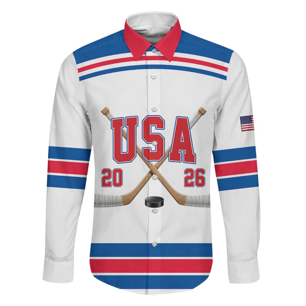 Custom USA Ice Hockey Family Matching Summer Maxi Dress and Hawaiian Shirt Let’s Go Champions