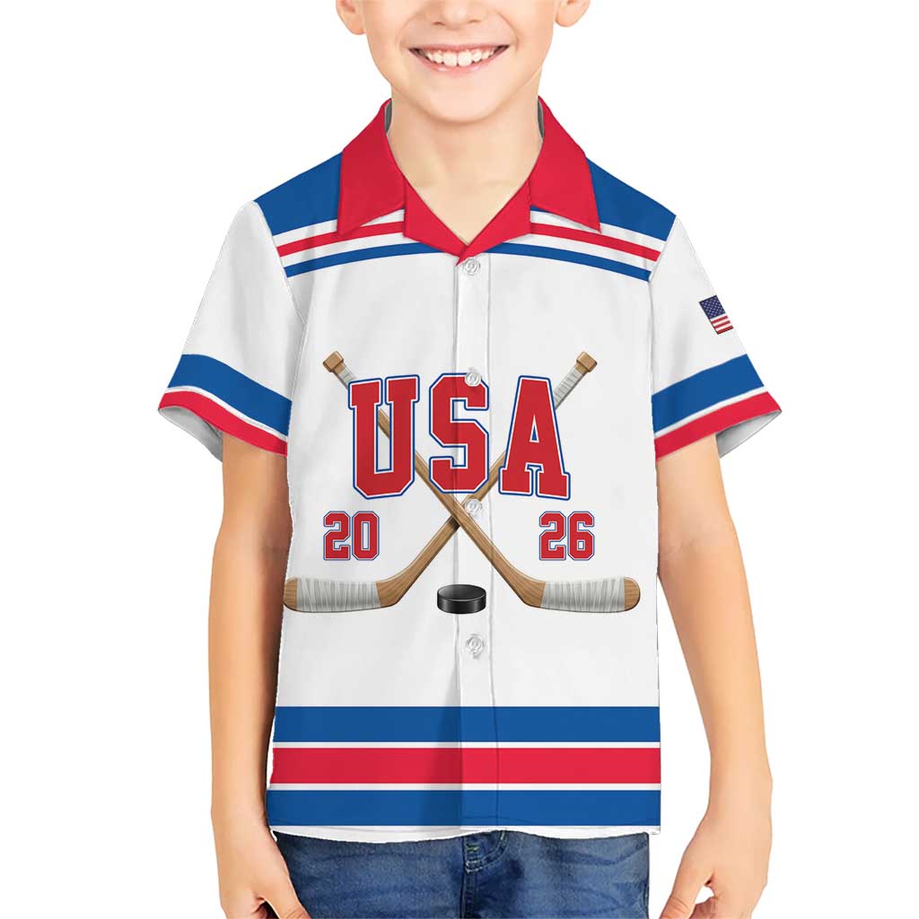 Custom USA Ice Hockey Hawaiian Shirt Let’s Go Champions