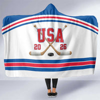 USA Ice Hockey Hooded Blanket Let’s Go Champions