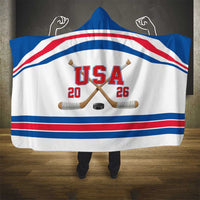 USA Ice Hockey Hooded Blanket Let’s Go Champions