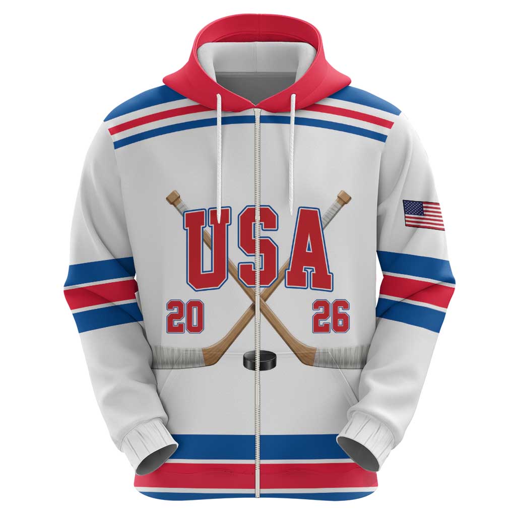 Custom USA Ice Hockey Hoodie Let’s Go Champions
