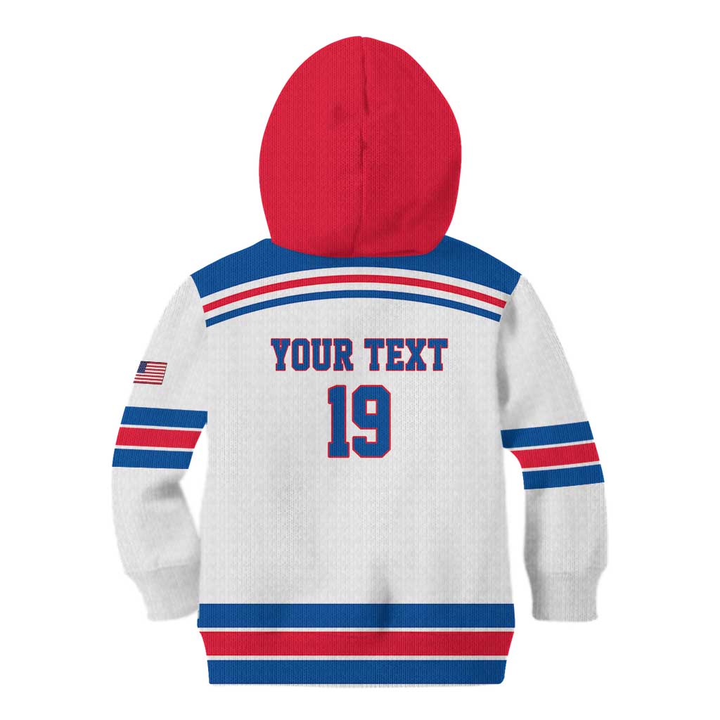 Custom USA Ice Hockey Kid Hoodie Let’s Go Champions