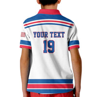 Custom USA Ice Hockey Kid Polo Shirt Let’s Go Champions