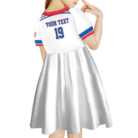 Custom USA Ice Hockey Kid Short Sleeve Dress Let’s Go Champions