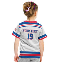 Custom USA Ice Hockey Kid T Shirt Let’s Go Champions