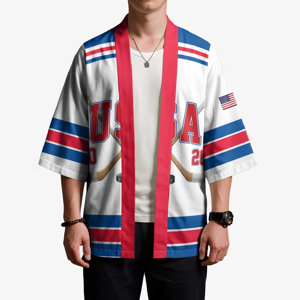 Custom USA Ice Hockey Kimono Let’s Go Champions