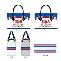 USA Ice Hockey Leather Bag Let’s Go Champions