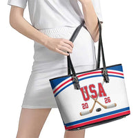 USA Ice Hockey Leather Tote Bag Let’s Go Champions