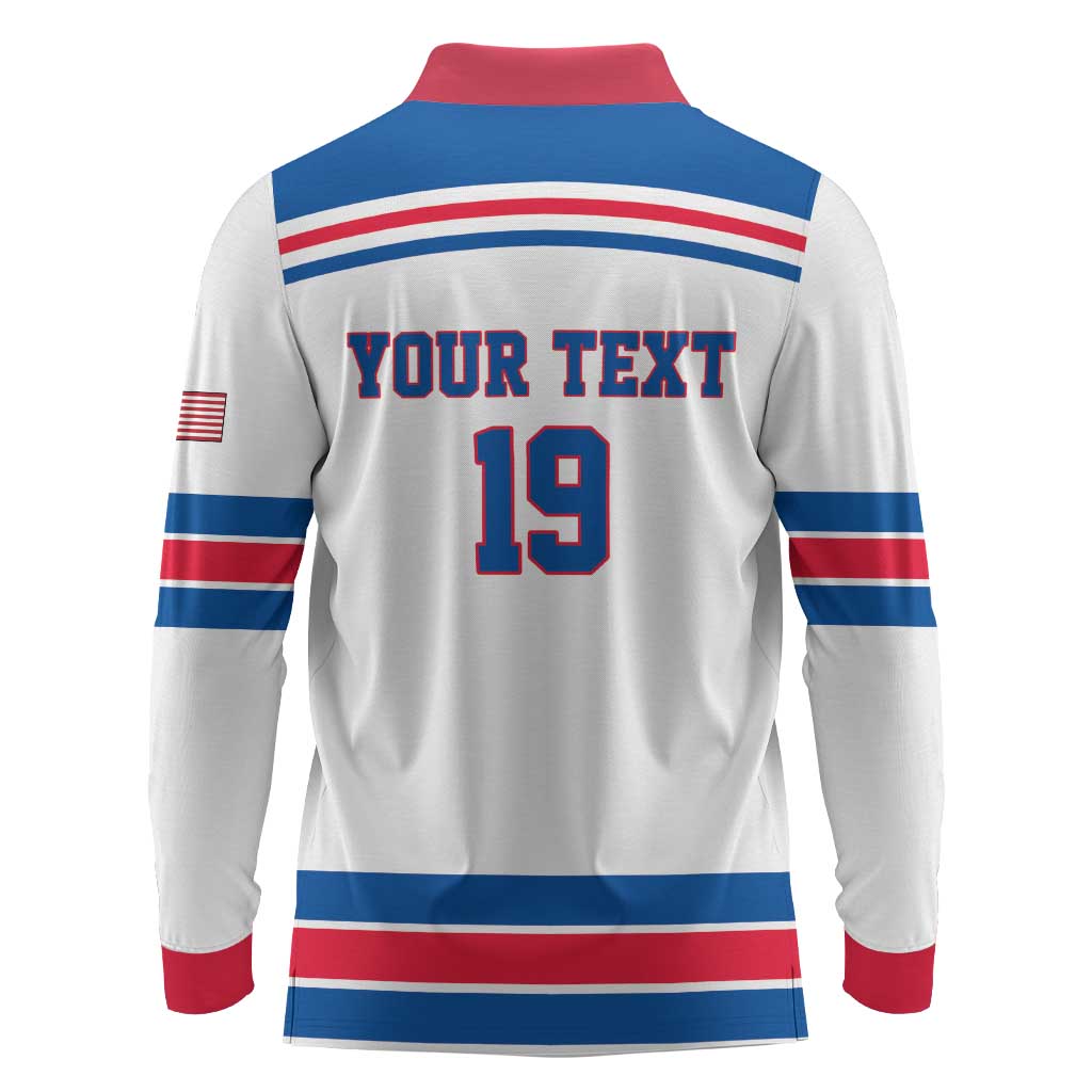 Custom USA Ice Hockey Long Sleeve Polo Shirt Let’s Go Champions