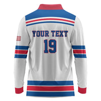 Custom USA Ice Hockey Long Sleeve Polo Shirt Let’s Go Champions