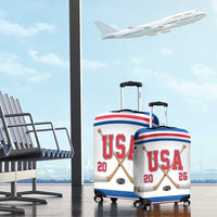 USA Ice Hockey Luggage Cover Let’s Go Champions
