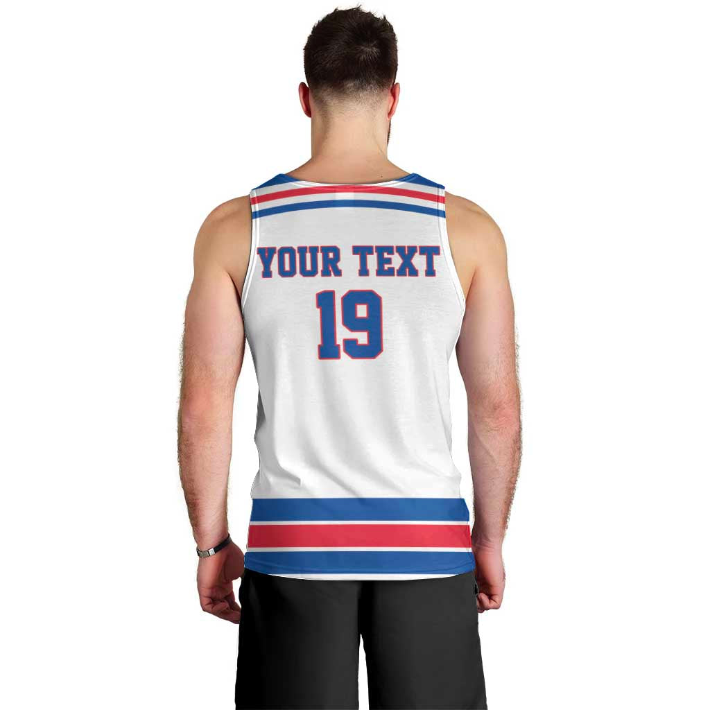 Custom USA Ice Hockey Men Tank Top Let’s Go Champions