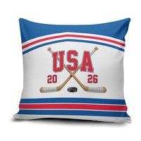 USA Ice Hockey Pillow Cover Let’s Go Champions