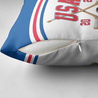USA Ice Hockey Pillow Cover Let’s Go Champions