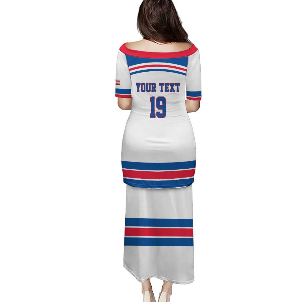 Custom USA Ice Hockey Puletasi Let’s Go Champions