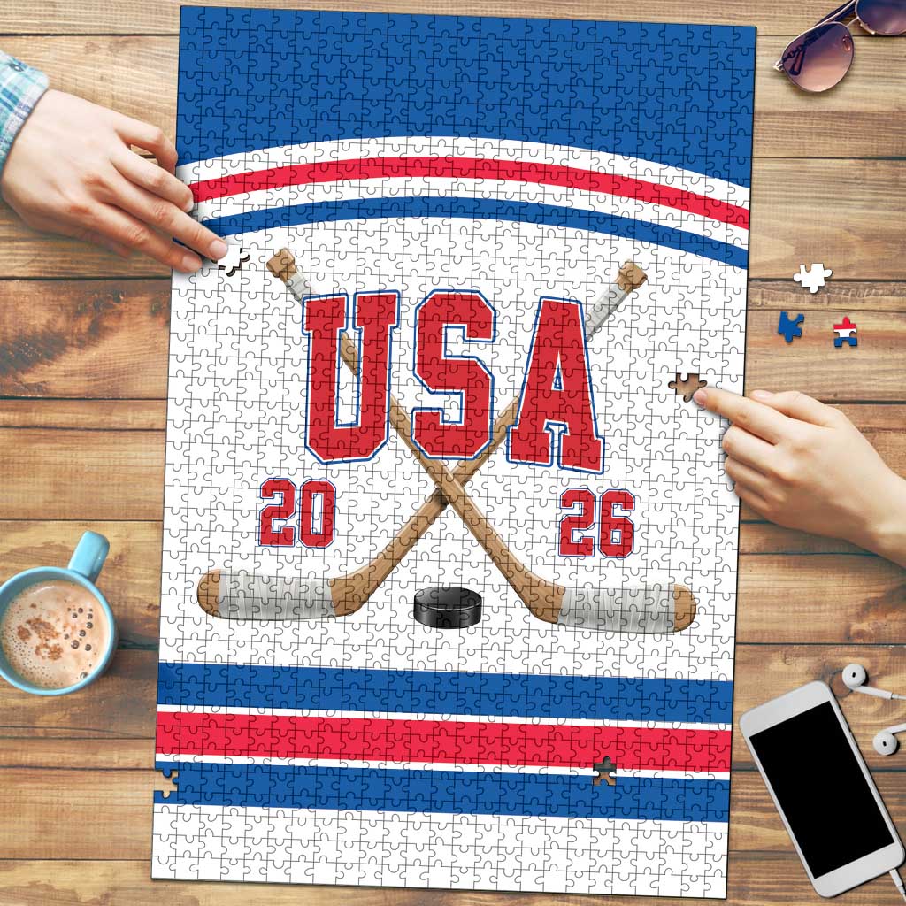 USA Ice Hockey Puzzle Let’s Go Champions