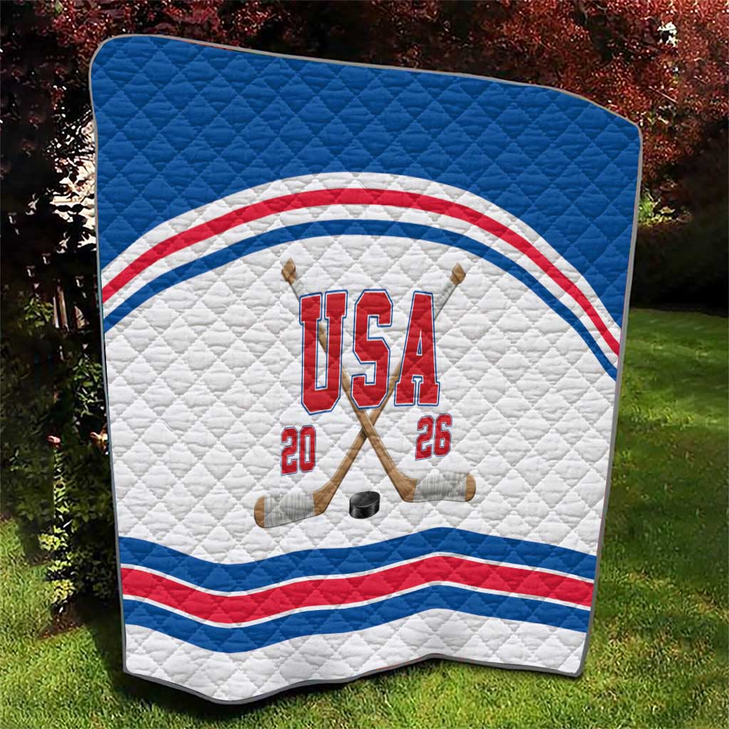 USA Ice Hockey Quilt Let’s Go Champions