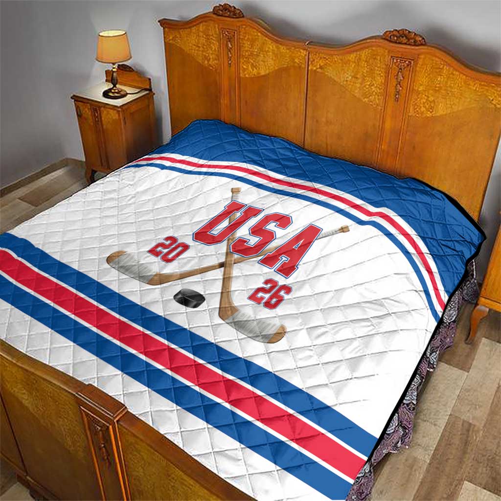 USA Ice Hockey Quilt Let’s Go Champions