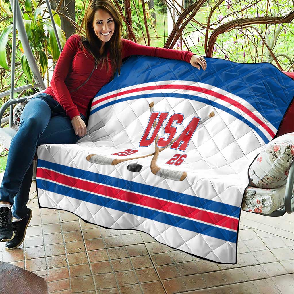 USA Ice Hockey Quilt Let’s Go Champions