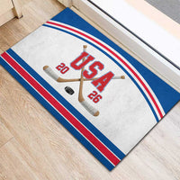 USA Ice Hockey Rubber Doormat Let’s Go Champions
