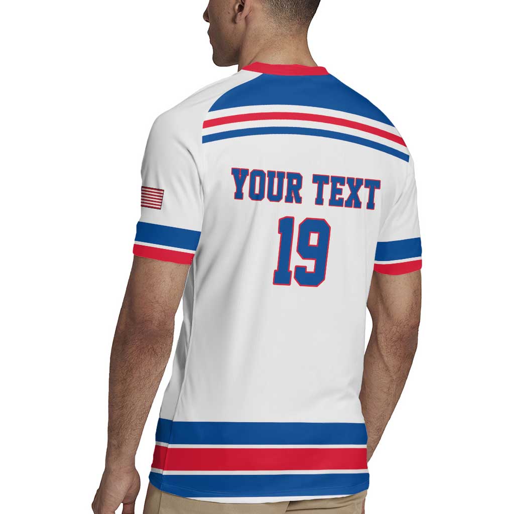 Custom USA Ice Hockey Rugby Jersey Let’s Go Champions