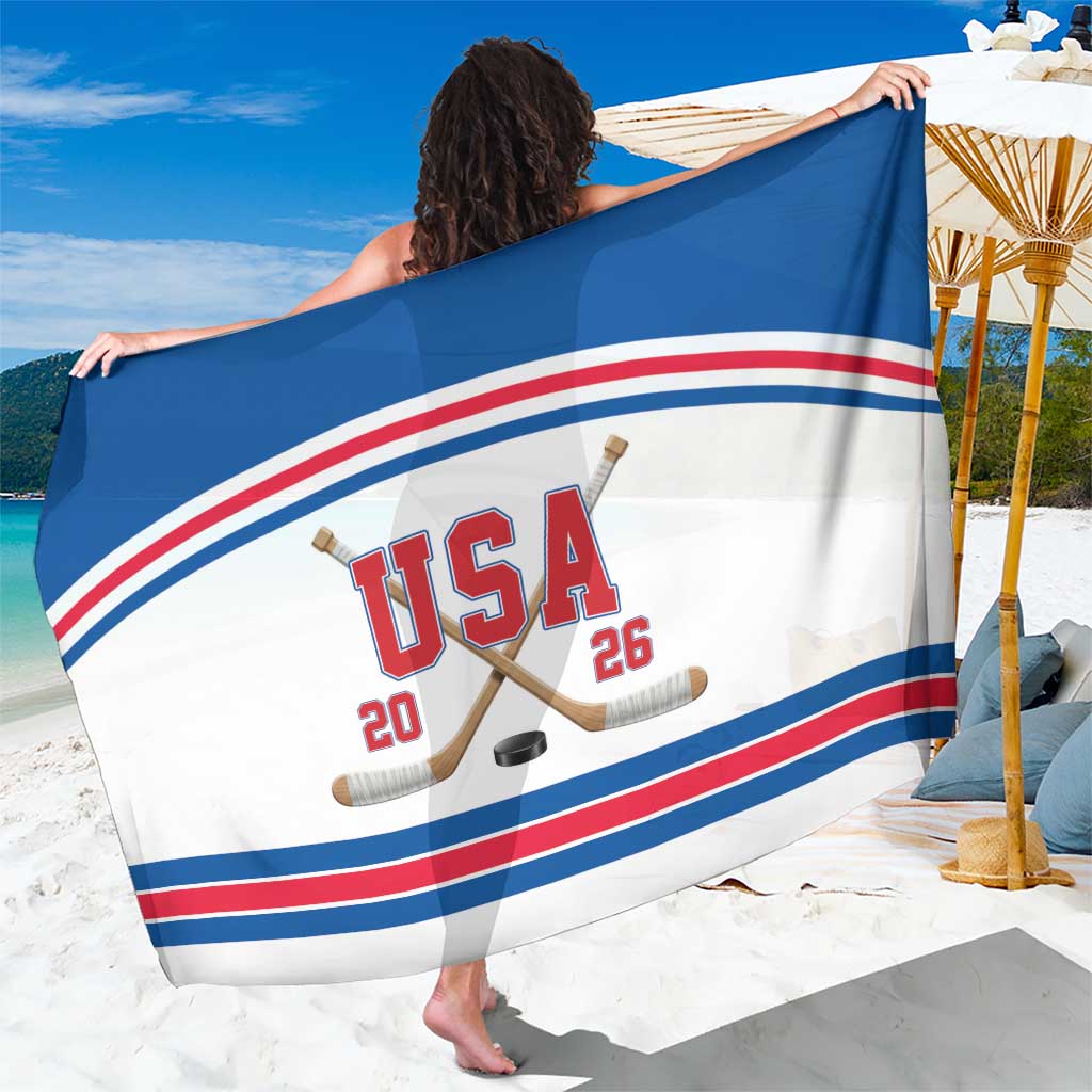 USA Ice Hockey Sarong Let’s Go Champions