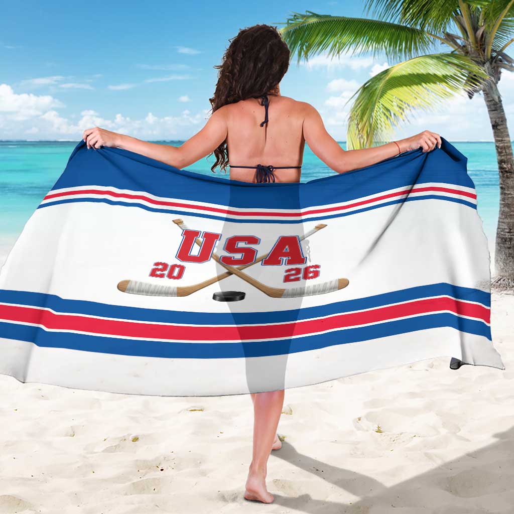 USA Ice Hockey Sarong Let’s Go Champions