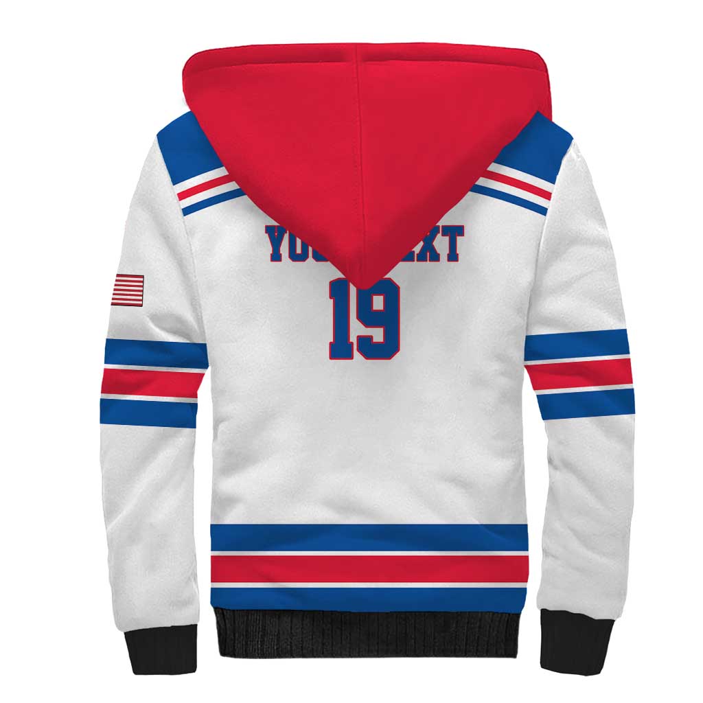 Custom USA Ice Hockey Sherpa Hoodie Let’s Go Champions