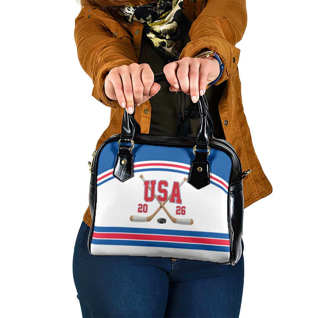USA Ice Hockey Shoulder Handbag Let’s Go Champions
