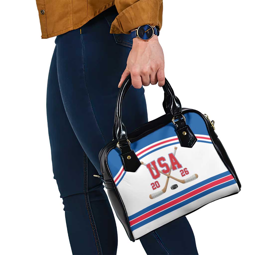 USA Ice Hockey Shoulder Handbag Let’s Go Champions