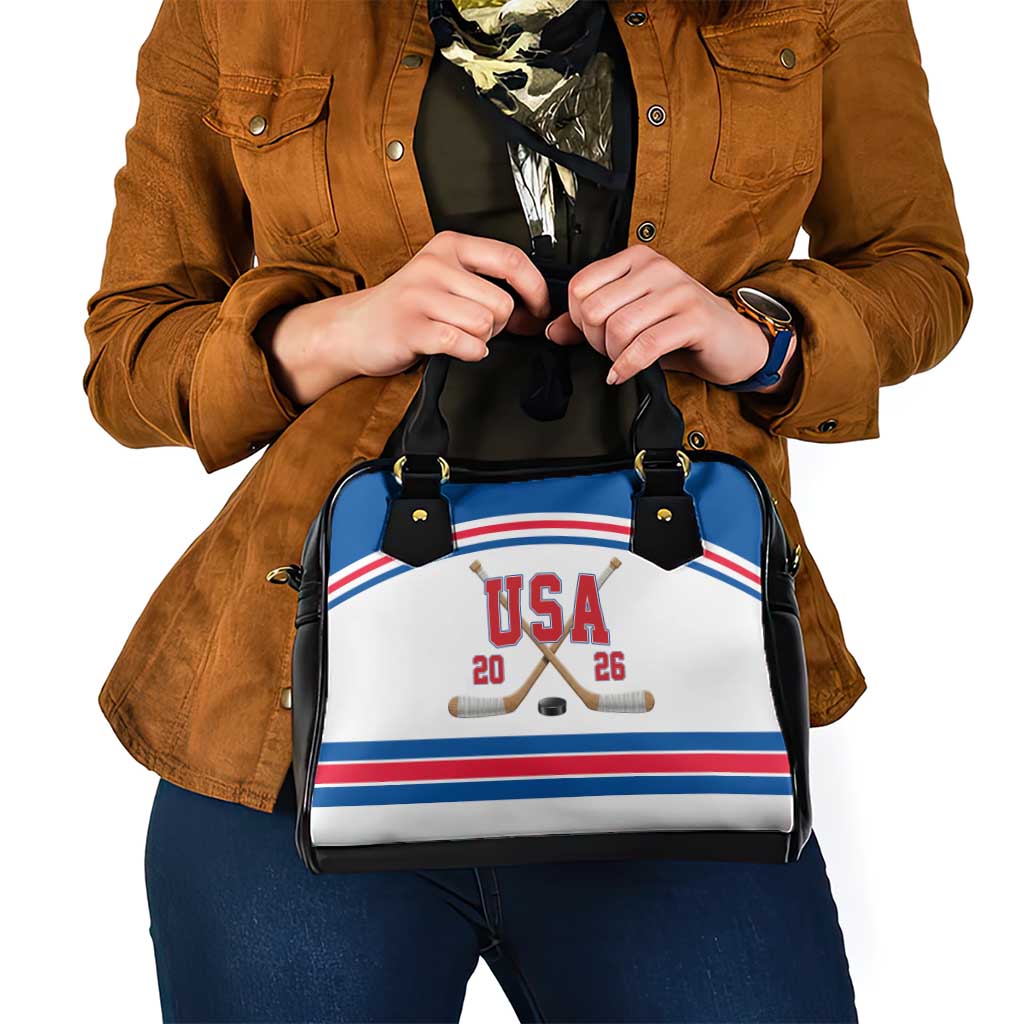 USA Ice Hockey Shoulder Handbag Let’s Go Champions
