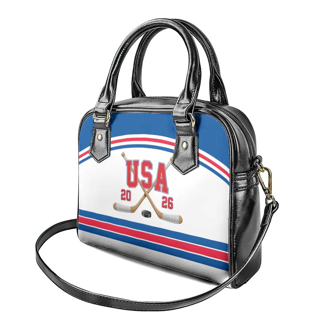 USA Ice Hockey Shoulder Handbag Let’s Go Champions