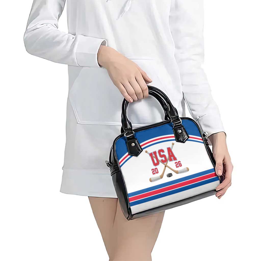 USA Ice Hockey Shoulder Handbag Let’s Go Champions