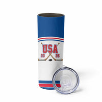 Custom USA Ice Hockey Skinny Tumbler Let’s Go Champions