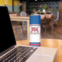 Custom USA Ice Hockey Skinny Tumbler Let’s Go Champions