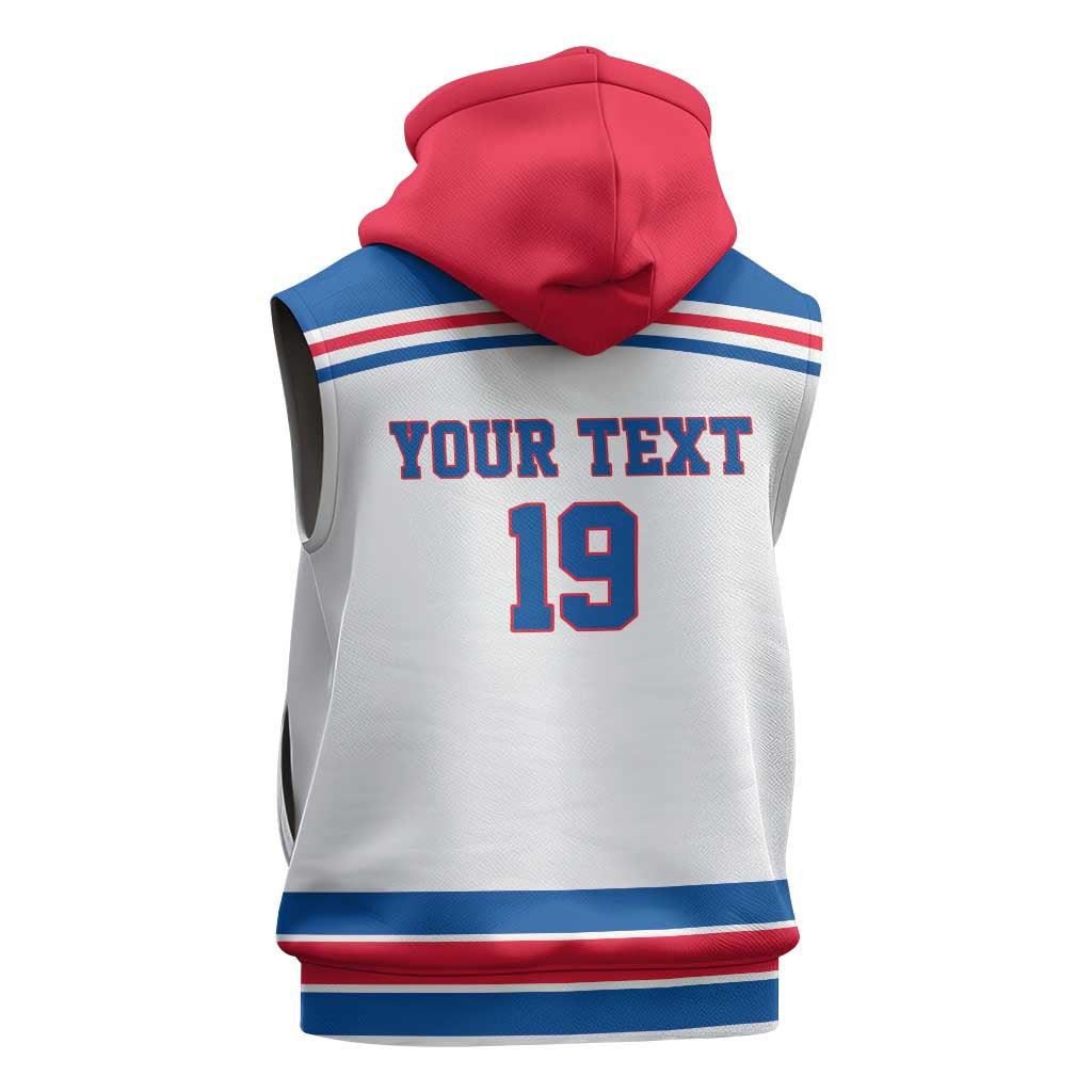 Custom USA Ice Hockey Sleeveless Zip Hoodie Let’s Go Champions