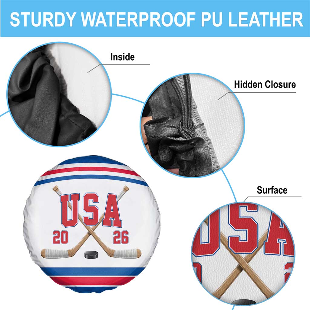 USA Ice Hockey Spare Tire Cover Let’s Go Champions