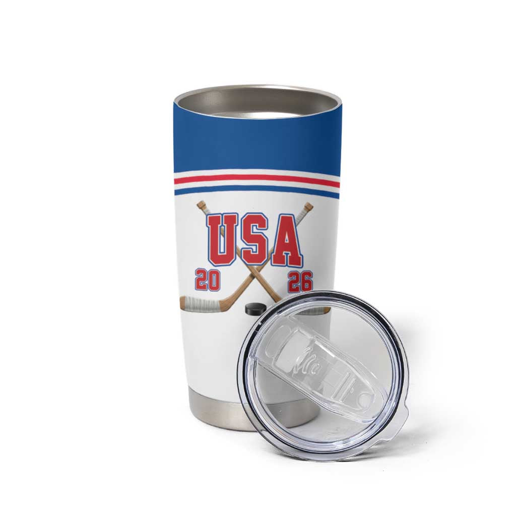 Custom USA Ice Hockey Tumbler Cup Let’s Go Champions