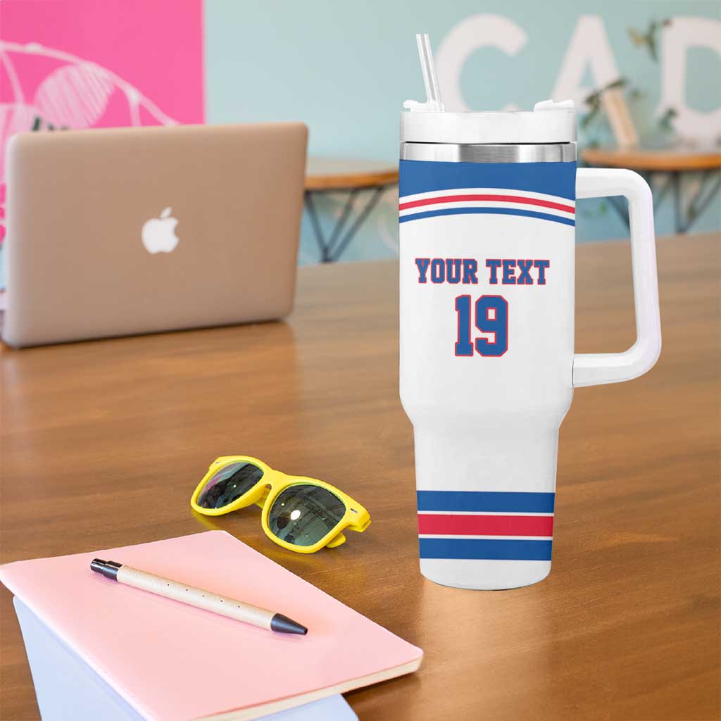 Custom USA Ice Hockey Tumbler With Handle Let’s Go Champions