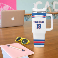 Custom USA Ice Hockey Tumbler With Handle Let’s Go Champions