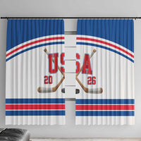 USA Ice Hockey Window Curtain Let’s Go Champions