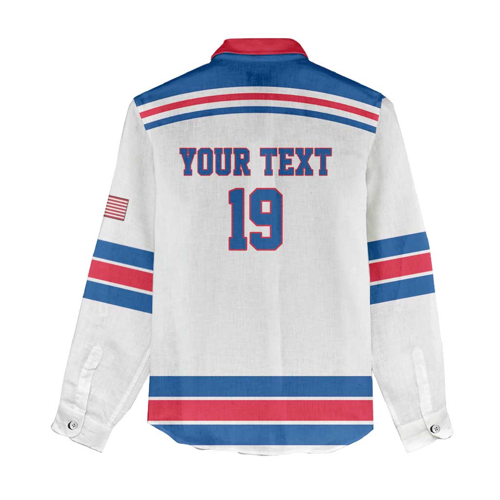 Custom USA Ice Hockey Women Casual Shirt Let’s Go Champions
