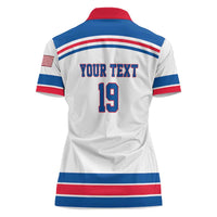 Custom USA Ice Hockey Women Polo Shirt Let’s Go Champions