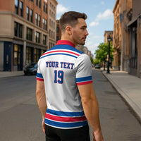 Custom USA Ice Hockey Zipper Polo Shirt Let’s Go Champions