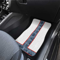 Cameroon Traditional Toghu Pattern Car Mats African Tribal Ndop Geometric Design