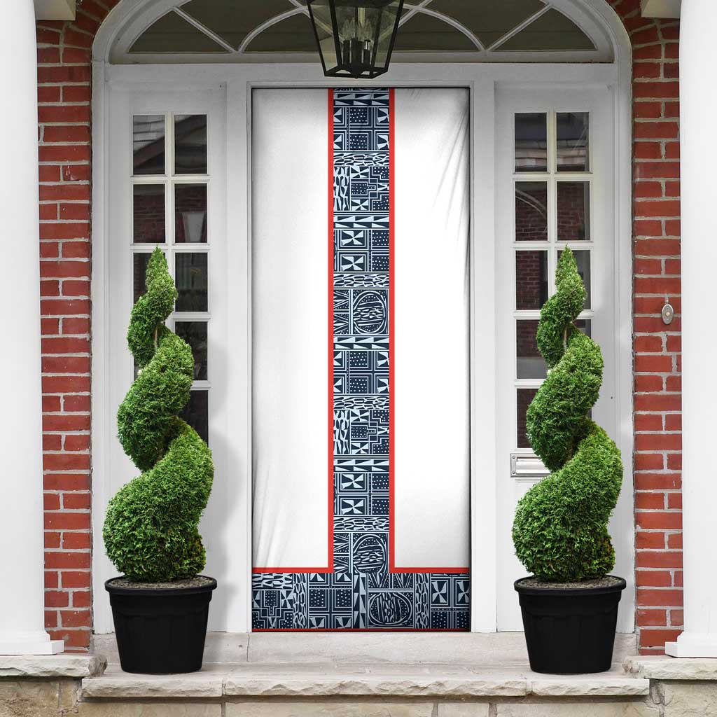 Cameroon Traditional Toghu Pattern Door Cover African Tribal Ndop Geometric Design