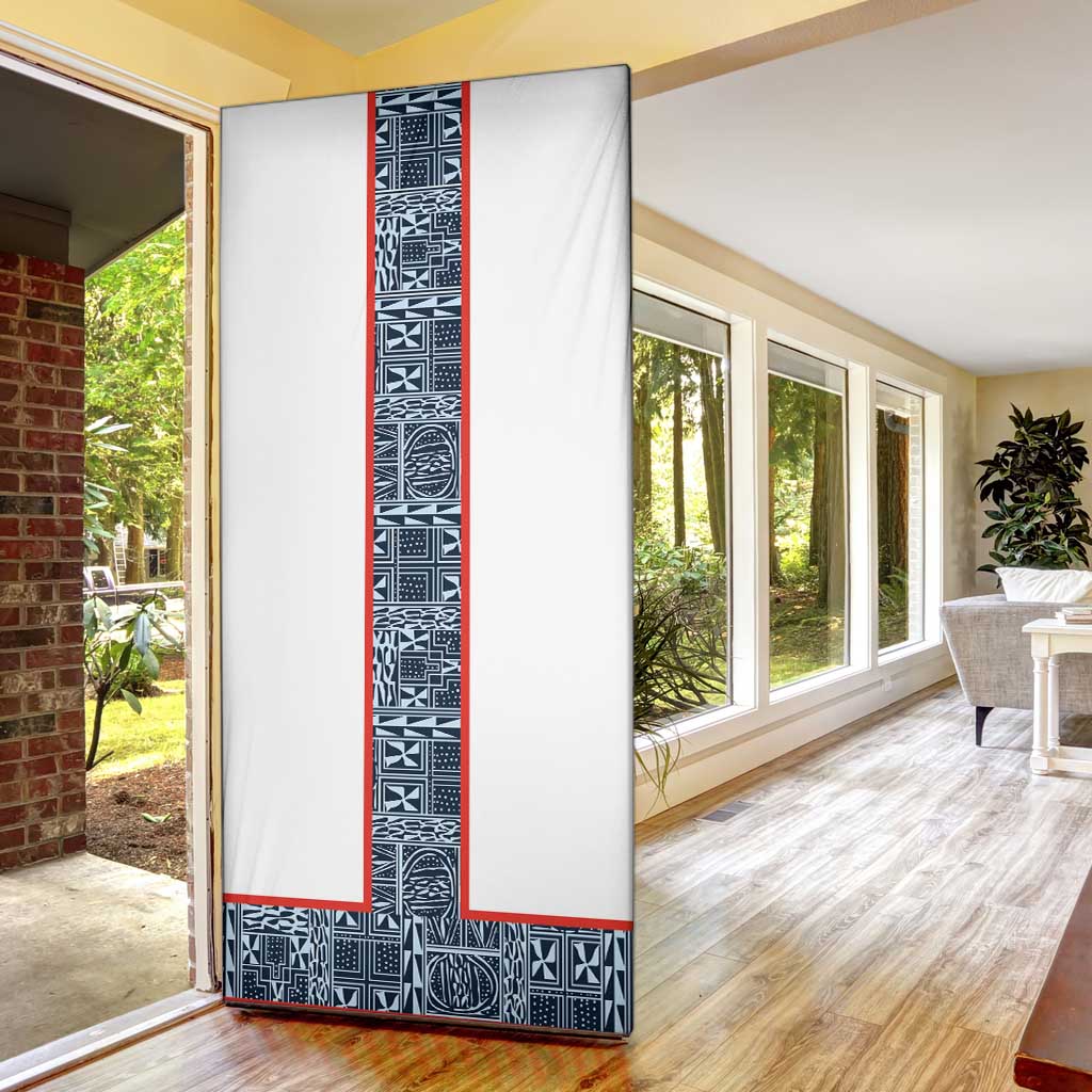 Cameroon Traditional Toghu Pattern Door Cover African Tribal Ndop Geometric Design