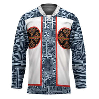 Cameroon Traditional Toghu Pattern Hockey Jersey African Tribal Ndop Geometric Design