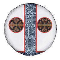 Cameroon Traditional Toghu Pattern Spare Tire Cover African Tribal Ndop Geometric Design